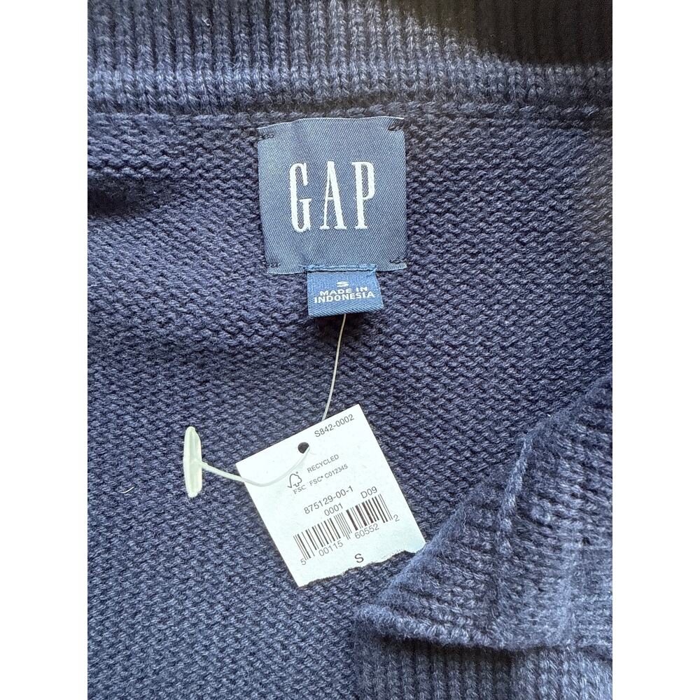 GAP Cotton Sailor Stripe Polo Sweater Size Small NEW NWT - Picture 8 of 8